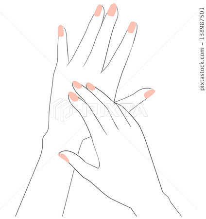 Female hand Female hand 138987501