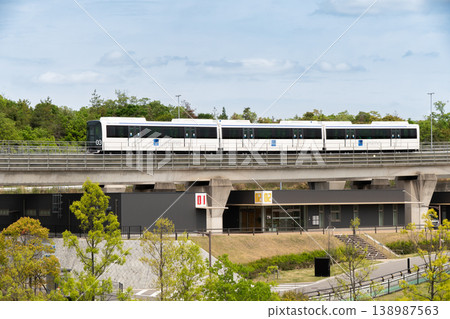 A scene of the Linimo train traveling towards Ghibli Park. A scene of the Linimo train traveling towards Ghibli Park. 138987563