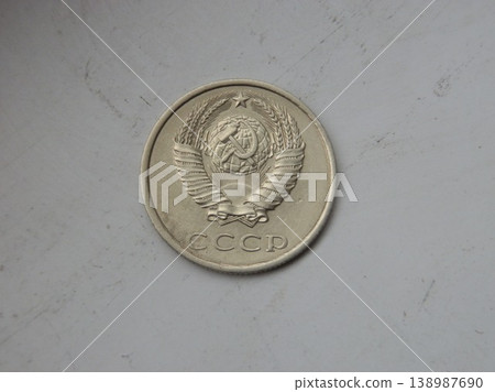 Circulated coin used in everyday transactions Circulated coin used in everyday transactions 138987690