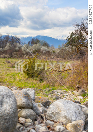 Spring landscape in Bansko Bulgaria Spring landscape in Bansko Bulgaria 138987795