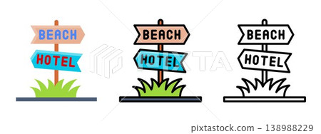 Directional Road Travel Sign Board Directional Road Travel Sign Board 138988229