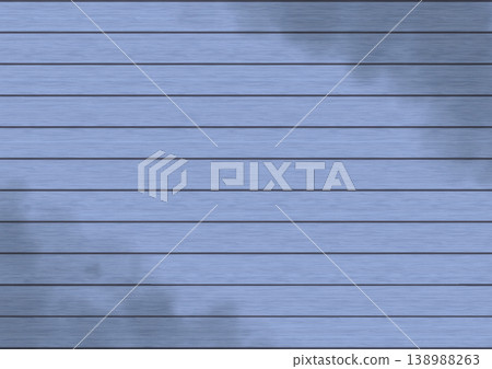 Illustration of a wooden board with horizontal lines and stains/shadows (cool colors) 138988263
