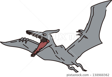 Pteranodon_Flat Illustration Pteranodon_Flat Illustration 138988362