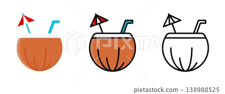 Fresh Tropical Coconut Water Drink Fresh Tropical Coconut Water Drink 138988525