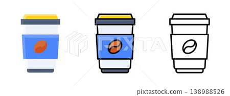 Hot Coffee Takeaway Paper Cup Hot Coffee Takeaway Paper Cup 138988526