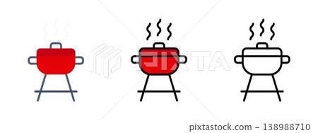 Outdoor Camping Barbecue BBQ Grill Outdoor Camping Barbecue BBQ Grill 138988710