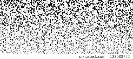 Cybersecurity Background Pattern Texture, Random Hexagon Scatter Dots In Monochrome, Tech Noise BG Backdrop Wallpaper For Privacy, Encryption And Threat Analytics. Vector Illustration 138988733