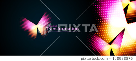 AI Technology Science Research Abstract Digital Transformation Symbol, Digital Neon Glowing Halftone Butterfly Robot Abstract Logo Icon. Innovate Scientific Complex Researching. Vector Illustration AI Technology Science Research Abstract Digital Transformation Symbol, Digital Neon Glowing Halftone Butterfly Robot Abstract Logo Icon. Innovate Scientific Complex Researching. Vector Illustration 138988876