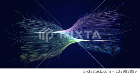 AI Data Flow Business Data Intersect, Digital Transformation Transit Technology, Internet Information Abstract Background. Neural Network Biotech Innovate. Vector Illustration AI Data Flow Business Data Intersect, Digital Transformation Transit Technology, Internet Information Abstract Background. Neural Network Biotech Innovate. Vector Illustration 138988889