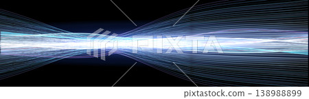 AI Data Flow Wavy Digital Lines Neural Network Datum Fiber, Sound Wave. Innovation Technology of Information Transition, Futuristic Neon Light Stream. Biotech, Data Science, Machine Learning. Vector 138988899