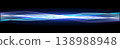 Streaming glowing light wavy lines, fast digital information pulse transition, motion futuristic energy for data tech forum banner, website header, presentation cover. Vector illustration 138988948