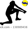 Volleyball illustration 138989438