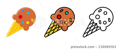Sweet Summer Ice Cream Cone Sweet Summer Ice Cream Cone 138989563