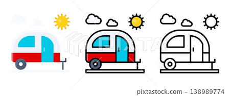 Camping Caravan Recreational Travel Trailer Camping Caravan Recreational Travel Trailer 138989774