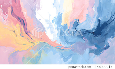 Abstract pastel watercolor marble swirl fluid texture background with blue and pink paint flow, soft gradient and dreamy motion for modern design, banner, poster, wallpaper, copy space Abstract pastel watercolor marble swirl fluid texture background with blue and pink paint flow, soft gradient and dreamy motion for modern design, banner, poster, wallpaper, copy space 138990917