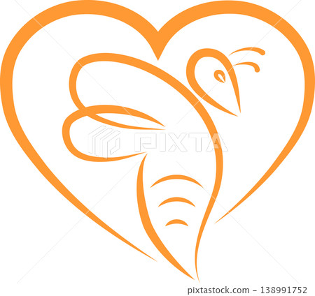 Bee, bumblebee flying logo, bee, bumblebee, insect, bee logo 138991752