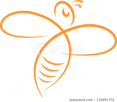 Bee, bumblebee flying logo, bee, bumblebee, insect, bee logo 138991758