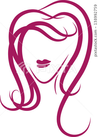 Woman's face logo, hair, hairdresser, makeup logo 138992759