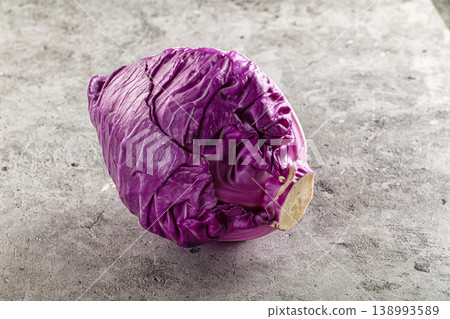 Ripe organic natural Violet cabbage Ripe organic natural Violet cabbage 138993589