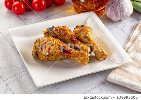 Roasted chicken drumstick with spices Roasted chicken drumstick with spices 138993600