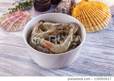 Raw fresh tiger prawn for cooking 138993617