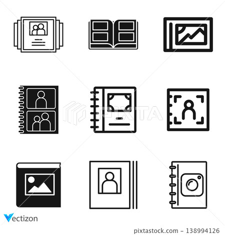 photo album icon, Vector illustration photo album icon, Vector illustration 138994126