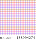 Seamless violet and purple gingham pattern. Classic checkered plaid background for textile and wrap design. 138994274