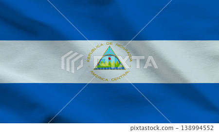 Celebrating independence day in nicaragua with the national flag and symbols of sovereignty 138994552