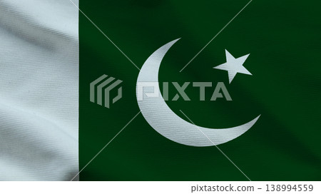Celebration of pakistans independence day with the national flag on flag day in august 138994559
