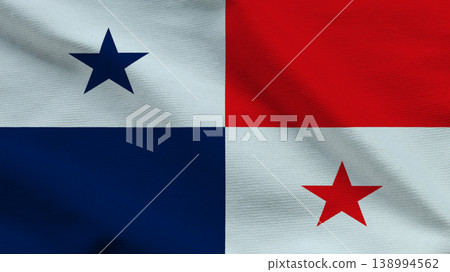 Flag of Panama representing sovereignty and national identity in vibrant colors 138994562