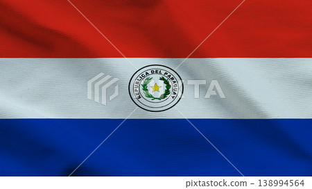 Symbol of sovereignty for Paraguay displayed in vibrant flag design Symbol of sovereignty for Paraguay displayed in vibrant flag design 138994564