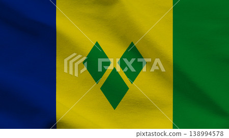 Celebrating Independence Day in Saint Vincent and the Grenadines with vibrant national colors Celebrating Independence Day in Saint Vincent and the Grenadines with vibrant national colors 138994578