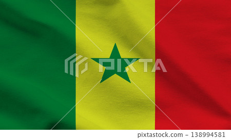 Celebration of independence day in senegal with the national flag displayed proudly Celebration of independence day in senegal with the national flag displayed proudly 138994581