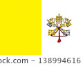 Celebrating independence day with the vatican citys flag majestically waving in the breeze 138994616