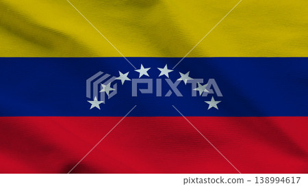 Sovereignty represented through the vibrant colors of the Venezuelan flag waving in the wind Sovereignty represented through the vibrant colors of the Venezuelan flag waving in the wind 138994617