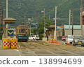 Retro streetcars running through Hakodate city 138994699