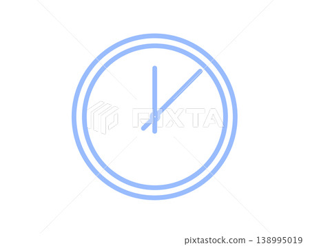 簡約藍色手錶 138995019