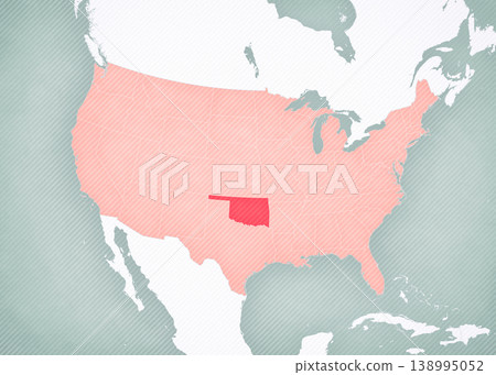 Map of United States of America - Oklahoma Map of United States of America - Oklahoma 138995052