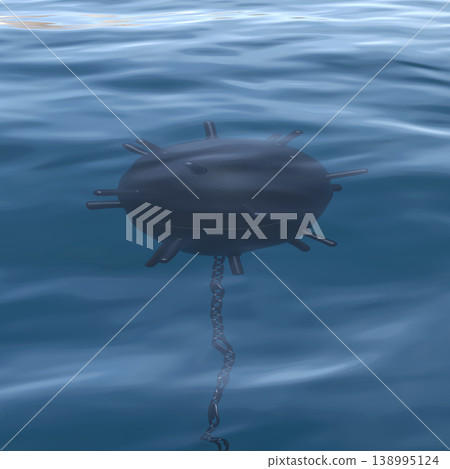 Underwater naval mine 138995124