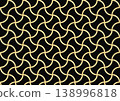 A golden, interconnected weight pattern; a luxurious Japanese-style background with beautiful metallic curves. 138996818