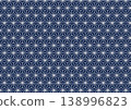 An elegant platinum hemp leaf pattern; a beautiful Japanese modern background with a platinum silver sheen. 138996823