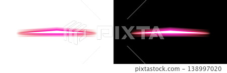 Pink light line effect on transparent and black backgrounds Pink light line effect on transparent and black backgrounds 138997020