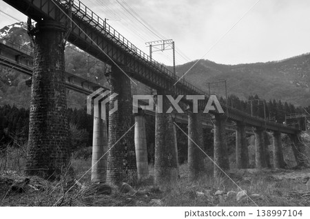 Niigata Prefecture, Yuzawa, Motozawa Bridge Niigata Prefecture, Yuzawa, Motozawa Bridge 138997104