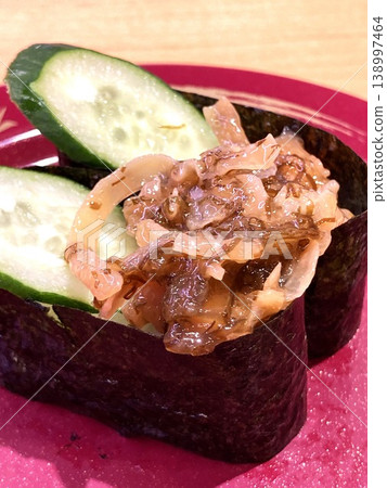 Dried scallop Matsumae gunkan Dried scallop Matsumae gunkan 138997464