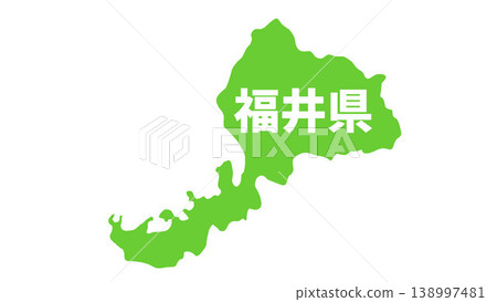日本地圖,標有各都道府縣名稱:福井縣 日本地圖,標有各都道府縣名稱:福井縣 138997481
