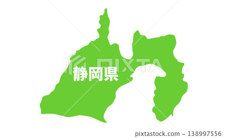日本地圖(含各都道府縣名稱) - 靜岡縣 日本地圖(含各都道府縣名稱) - 靜岡縣 138997556