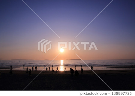 Sunset over the sea Sunset over the sea 138997725