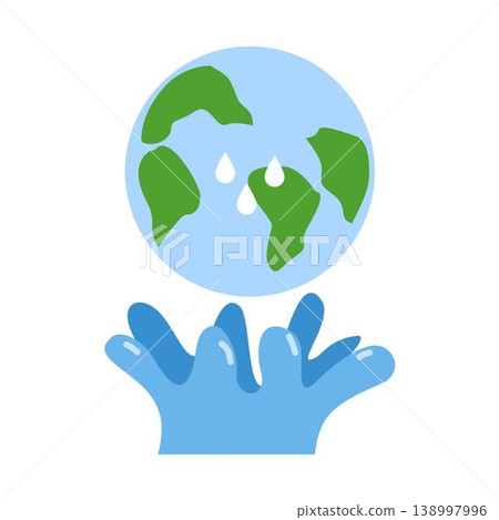 world water day ecology illustration 138997996