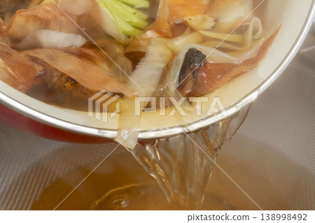 製作蔬菜高湯的過程 製作蔬菜高湯的過程 138998492