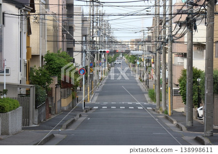 市川市明殿的靜謐住宅區和山丘 市川市明殿的靜謐住宅區和山丘 138998611